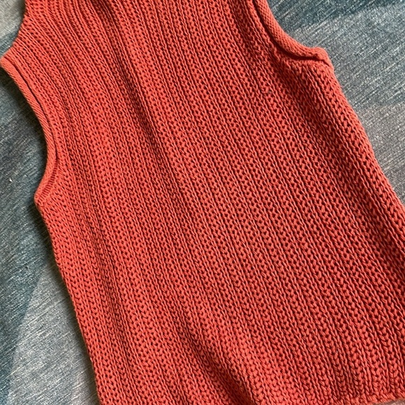 Takeout Boho Knit Rustic Orange Top Small - Picture 9 of 11